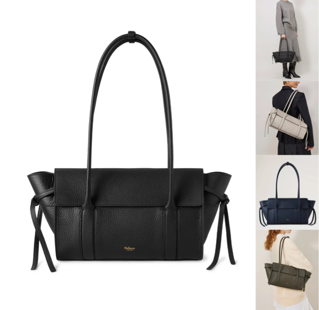 mulberryブラックのバッグ