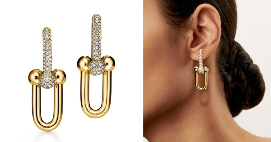 TIFFANY&CO.ゴールド✕ダイヤのピアス