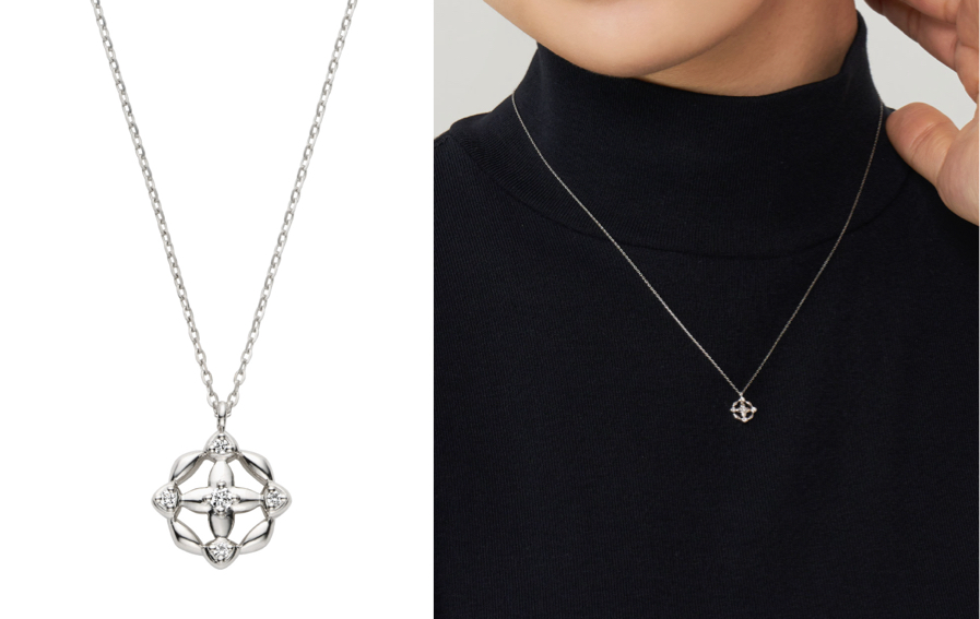 Vendome Aoyama(ヴァンドーム青山)シルバーxダイヤのネックレス