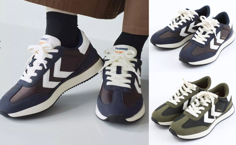 hummel（ヒュンメル）ネイビーのスニーカー