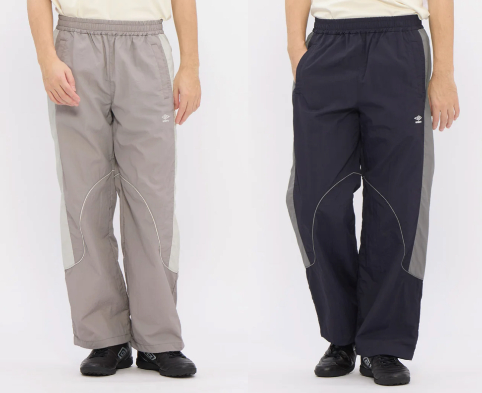 umbro（アンブロ）ベージュのナイロンパンツ