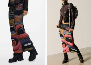 Desigual (デシグアル)プリント柄ロングスカート
