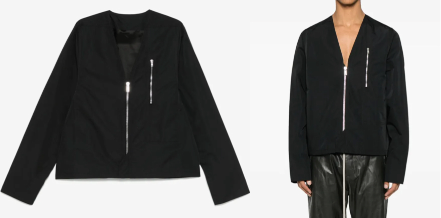 Rick Owens（リックオウエンス）ブラックのVネックジャケット