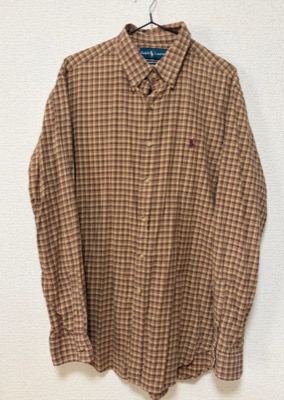POLO Ralph Lauren（ポロラルフローレン）ベージュのチェック柄シャツ