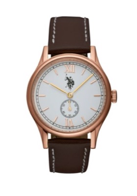U.S. POLO ASSN. US-14 lady's Watch Classicoブラウンの腕時計