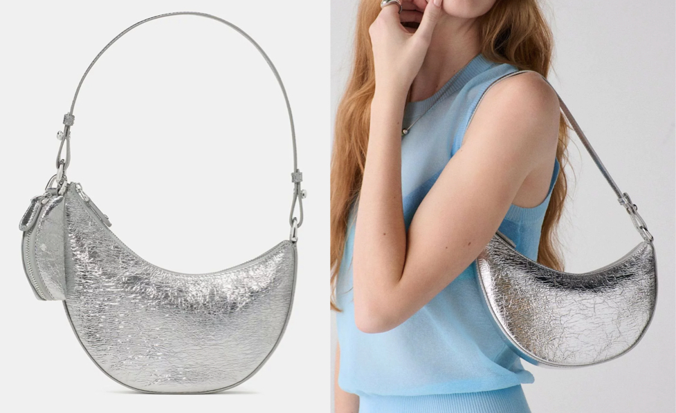 kate spade NEW YORK（ケイトスペード ニューヨーク）シルバーのショルダーバッグ