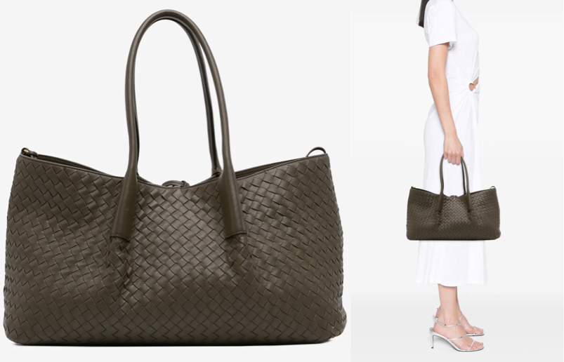 BOTTEGA VENETA（ボッテガ・ヴェネタ）ブラウンのカーフスキンバッグ