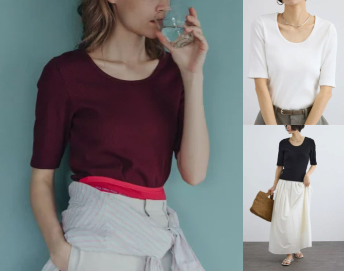 
SALON adam et rope' (サロン アダム エ ロペ)
ボルドーのTシャツ
