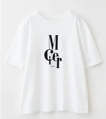 LOUNIE（ルーニィ）ホワイトのロゴTシャツ
